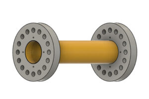 チタン合金切削パイプと銅フランジの接合について